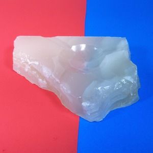 vtg Raw Quartz Crystal Ashtray/Bowl 4.7 lb Heavy Solid Mineral Stone art deco